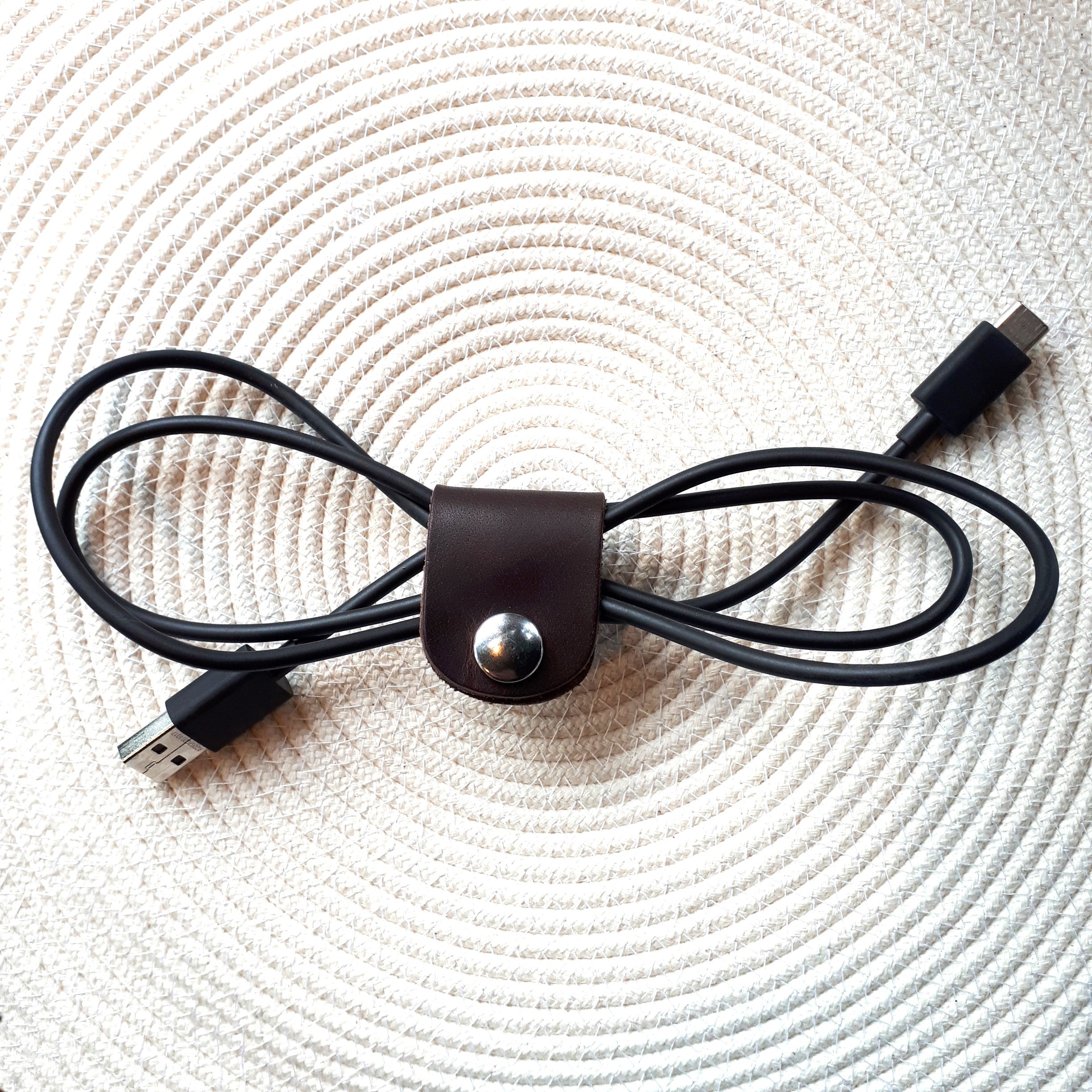 Leather Cord Keepers by Hammerthreads - Pack of 4