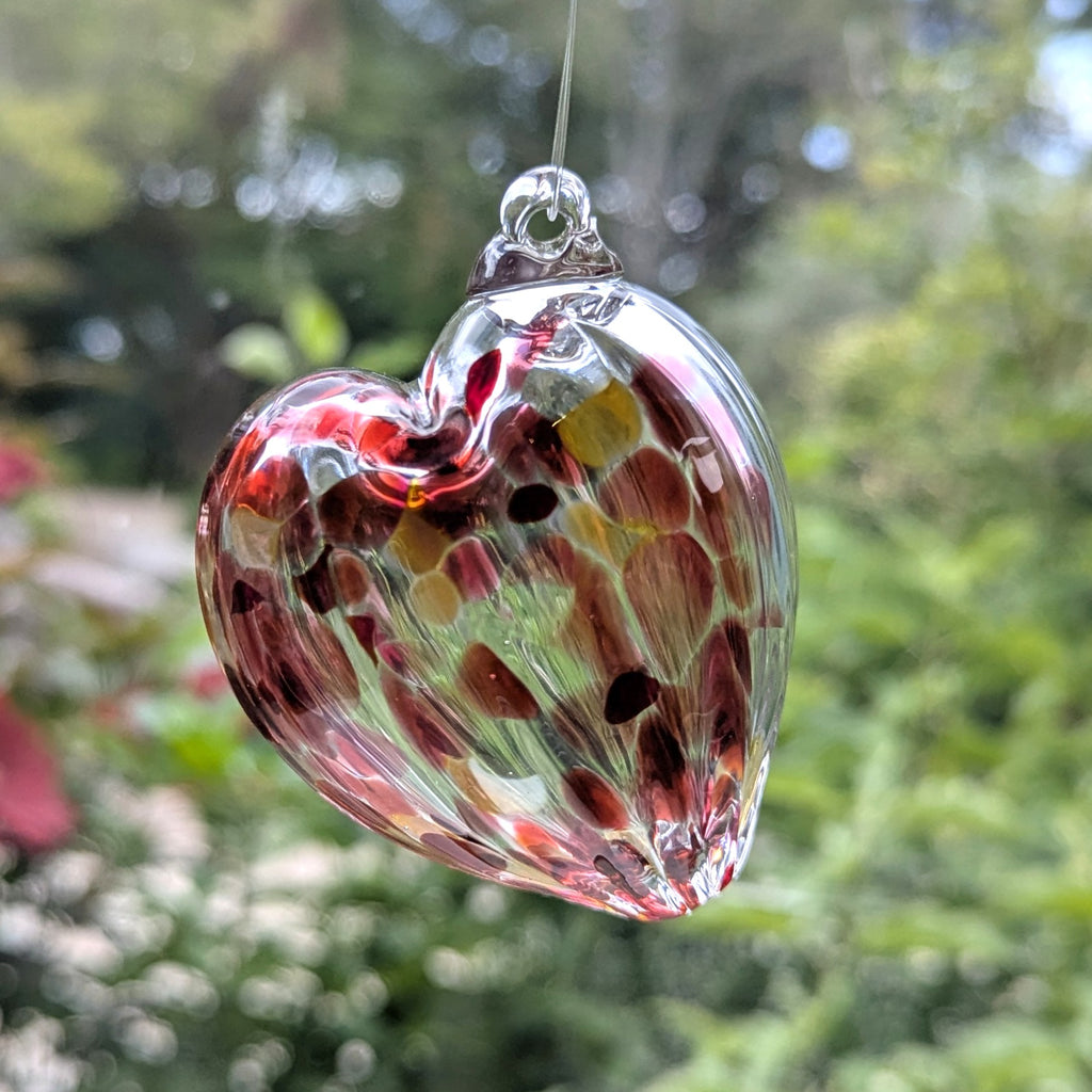 Glass Roots - Bubble Heart Ornament