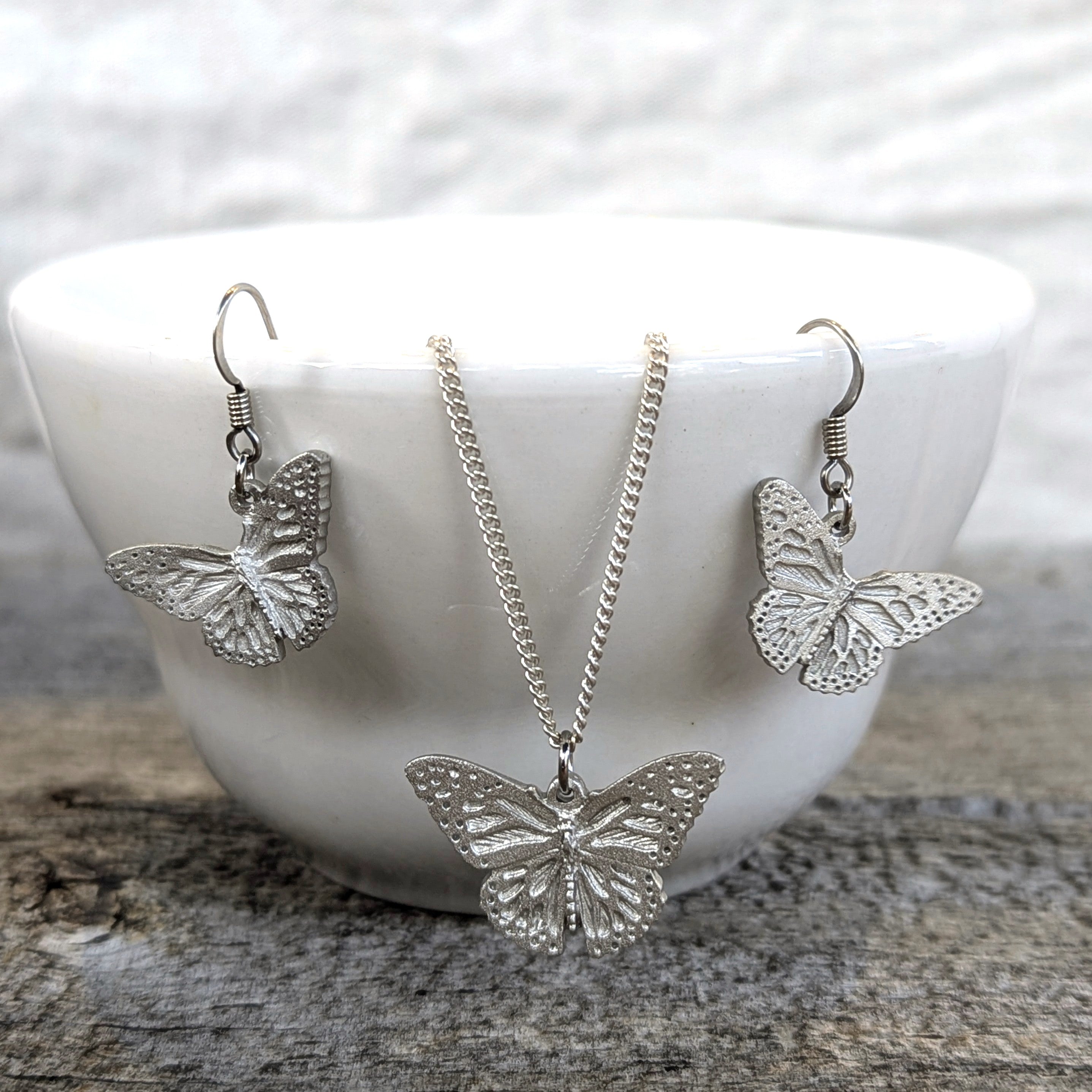 Amos Pewter Jewellery - Butterfly