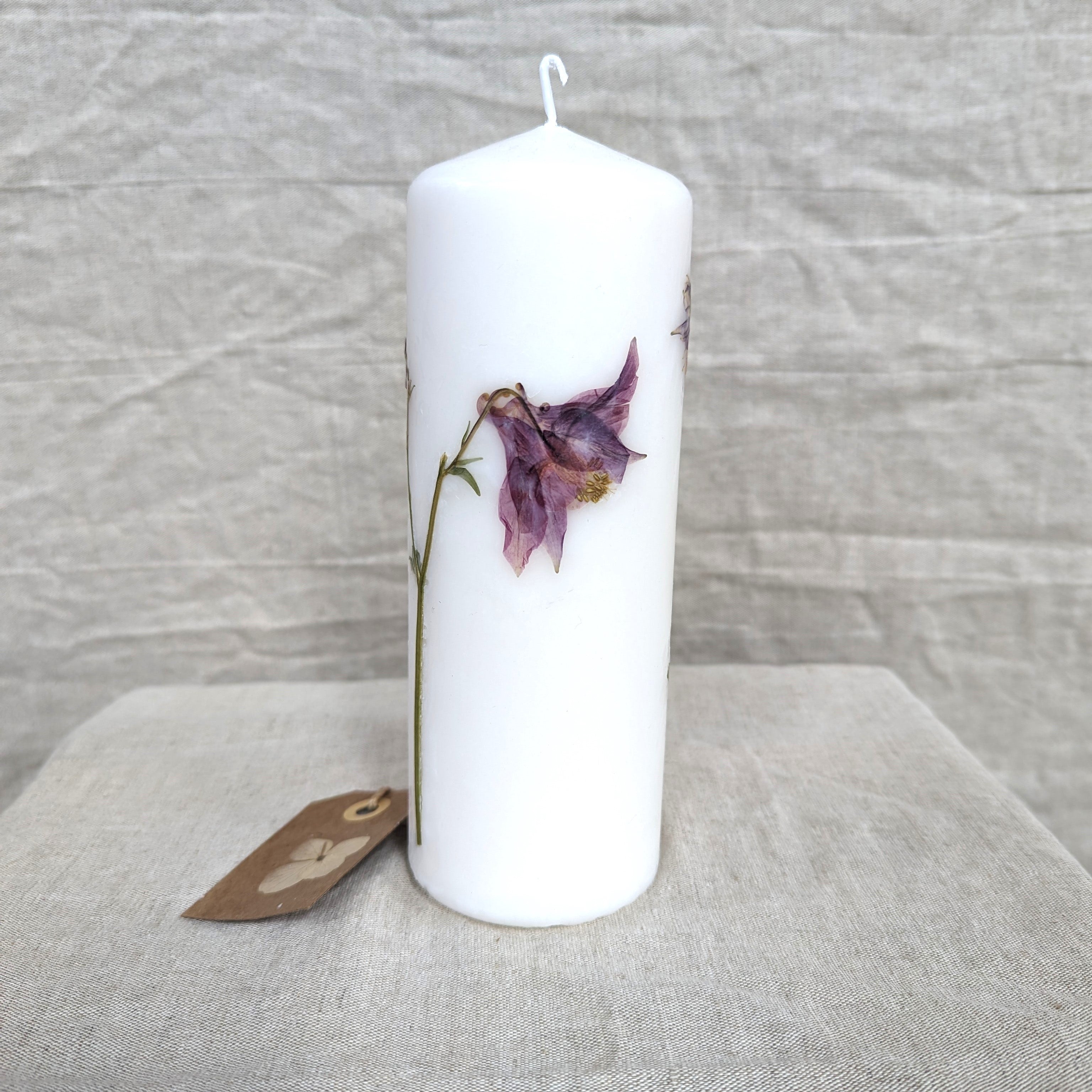 Pressed Flower Candles