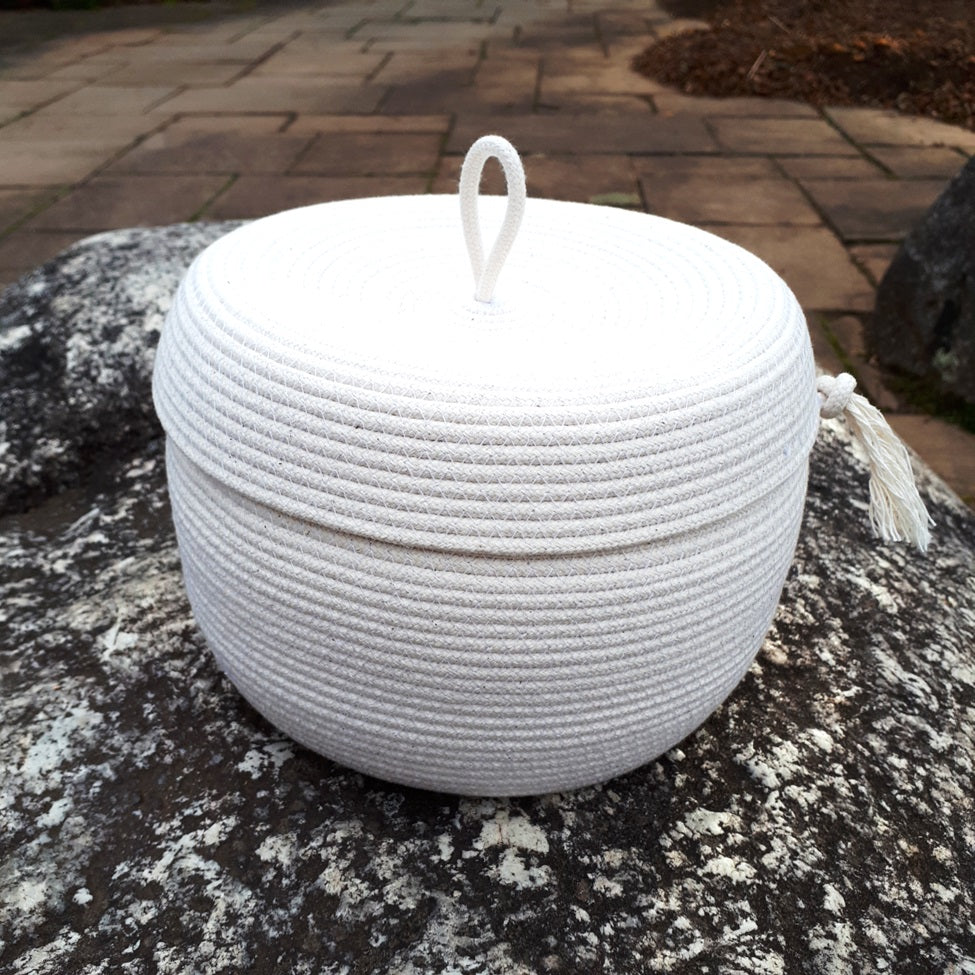 Forest Home - Handmade Cotton Rope Decor - Covered Basket – Annapolis ...