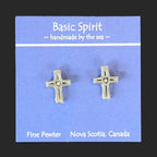 Basic Spirit - Pewter Stud Earrings