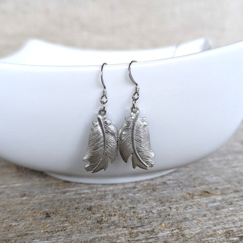 Amos Pewter Jewellery - Feather