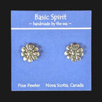 Basic Spirit - Pewter Stud Earrings