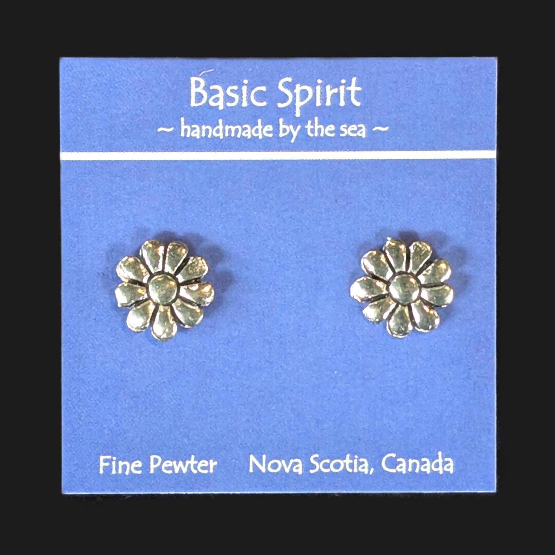 Basic Spirit - Pewter Stud Earrings