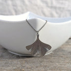 Amos Pewter Jewellery - Ginkgo