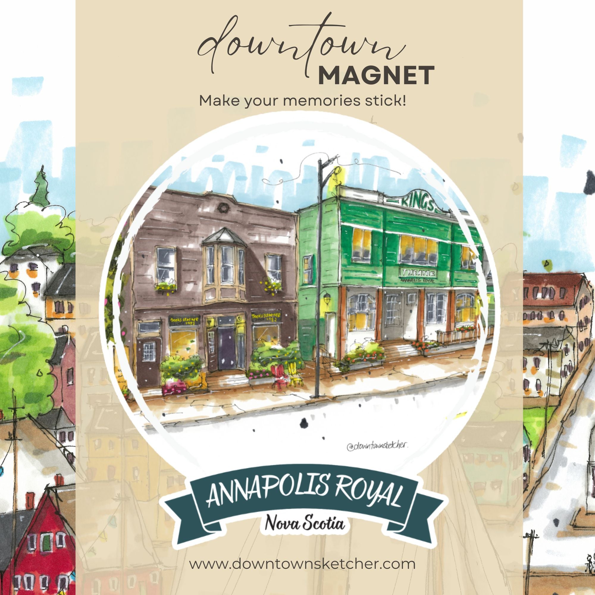 Downtown Sketcher - Magnets