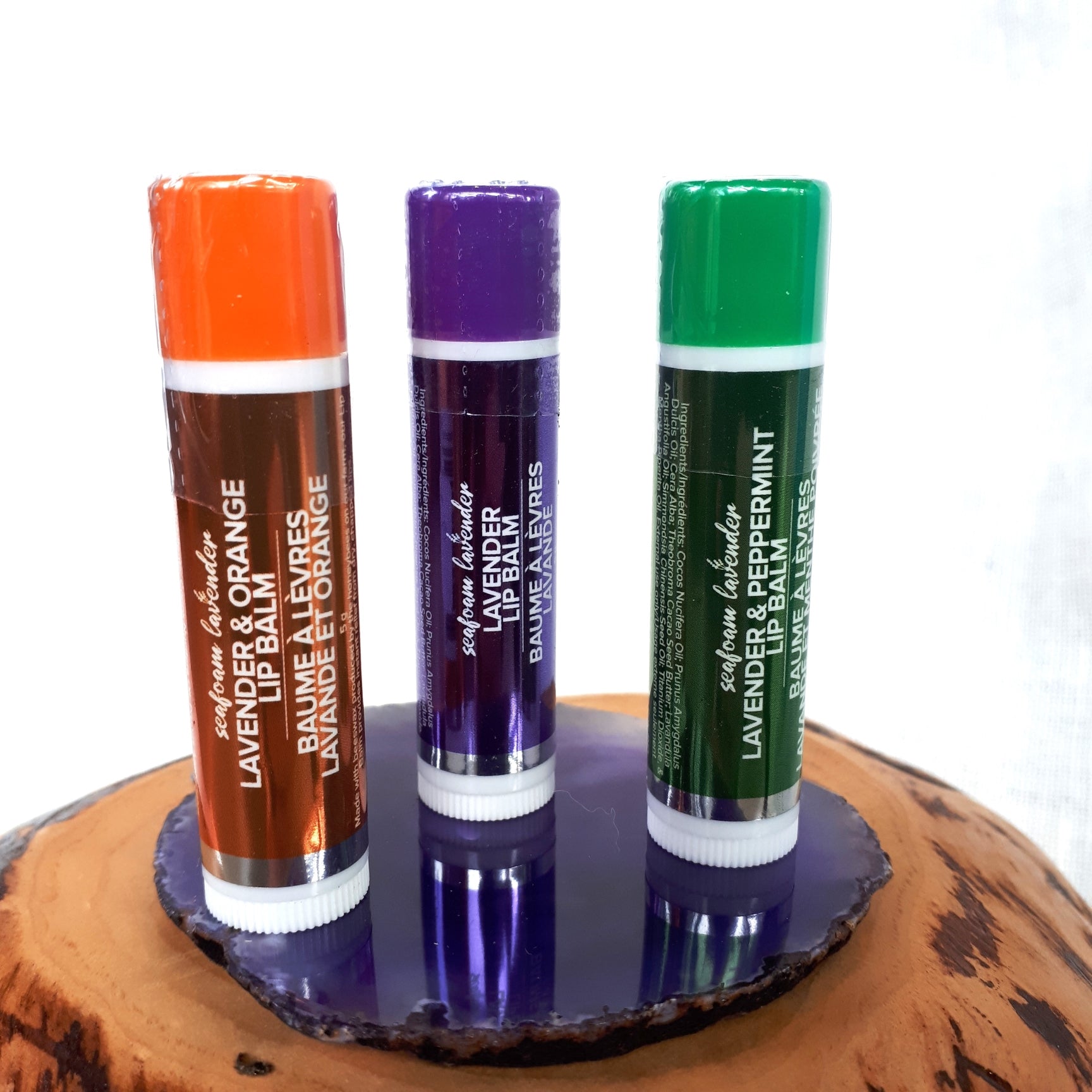 Seafoam Lavender Lip Balms