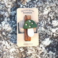 Leather Bookmarks by Hammerthreads - Mushrooms