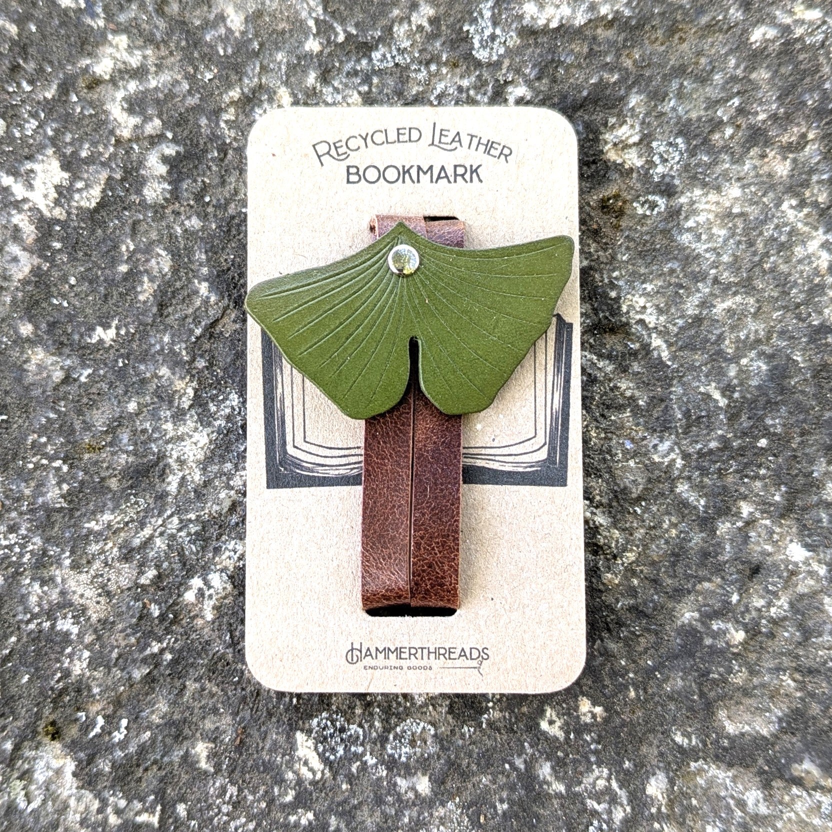 Leather Bookmarks by Hammerthreads - Assorted Leaves