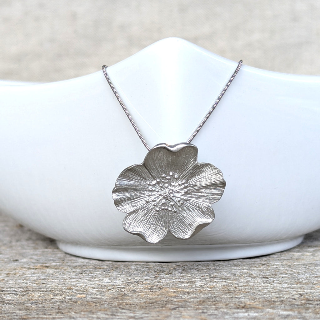 Amos Pewter Jewellery - Wild Rose