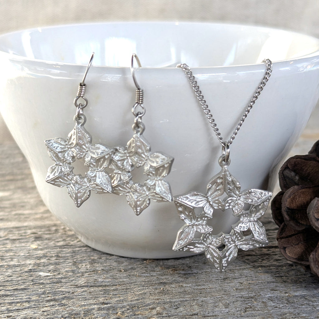 Amos Pewter Jewellery - Winter Blossom