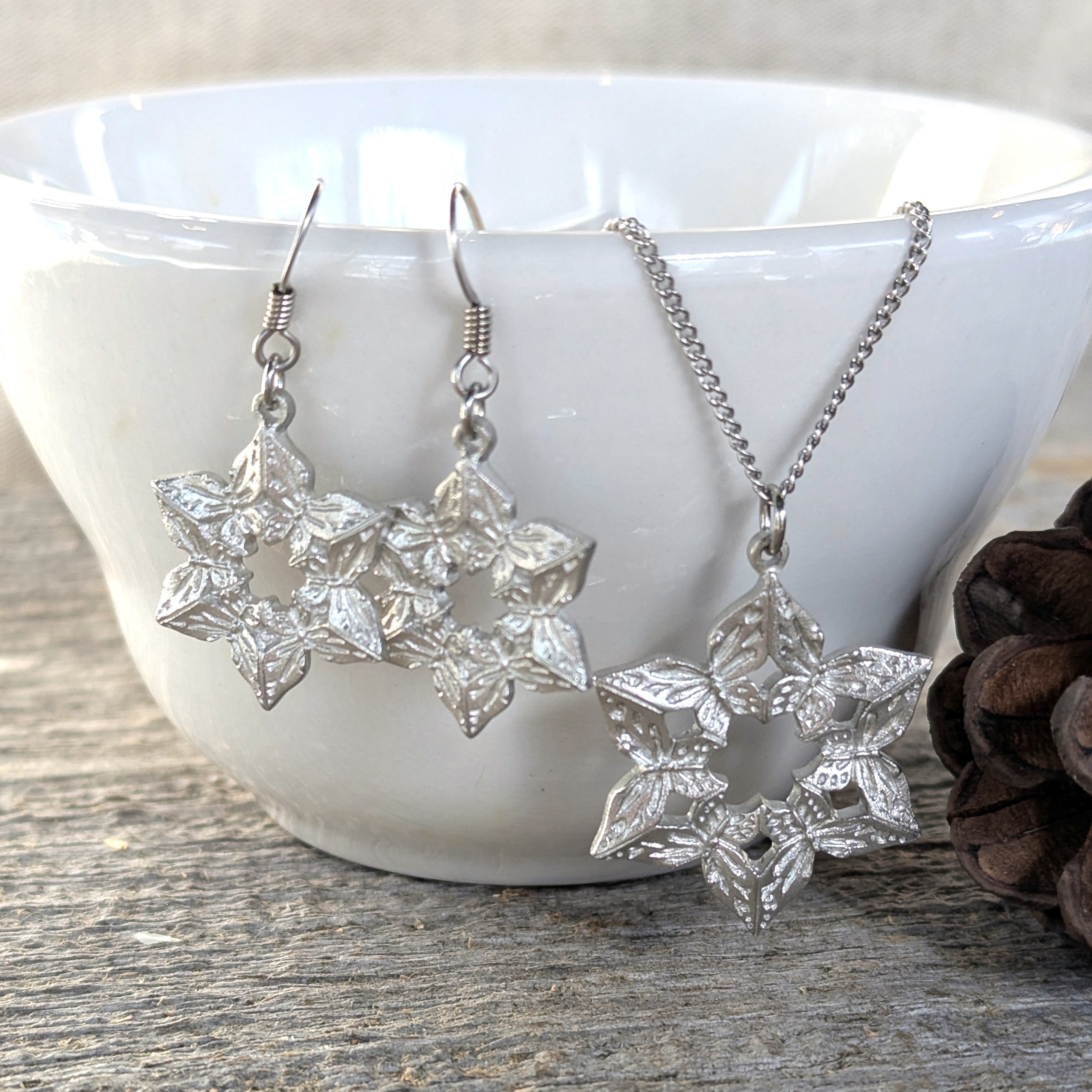Amos Pewter Jewellery - Winter Blossom