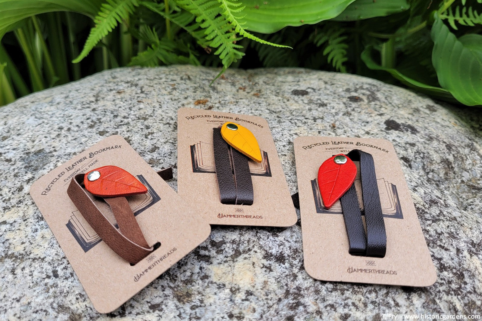 Leather Bookmarks by Hammerthreads - Assorted Leaves – Annapolis Royal ...