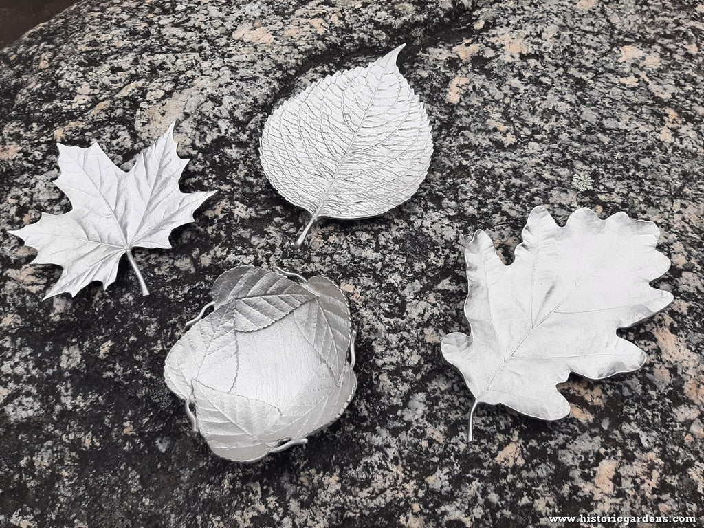 Amos Pewter - Leaf Dishes